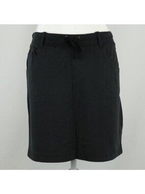 Alpine Design Women's Small Black Knit Casual Pull On Above Knee Pencil Skirt